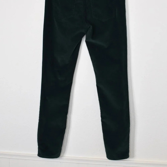 GAP 1969 Fine Corduroy Legging Jean Sz 29R Pants 5 Pocket Mid Rise Green Boho - Picture 8 of 15
